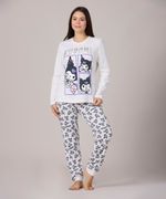 Set Pijama Pantalón y Playera Kuromi de Dama