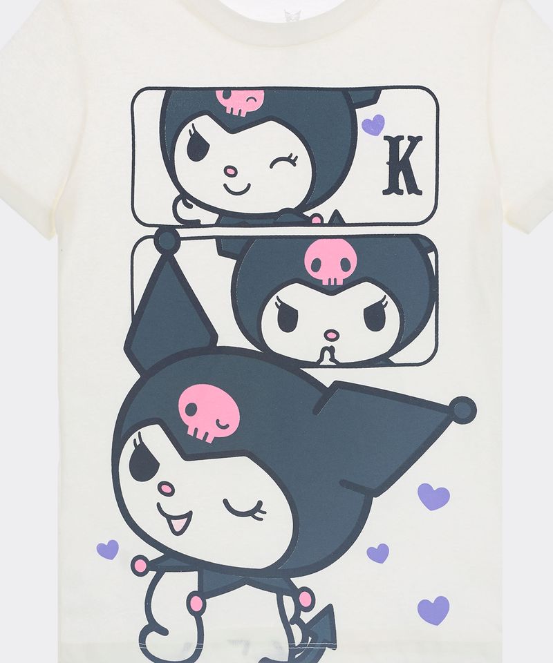 Playera de Licencia Kuromi de Niña Infantil