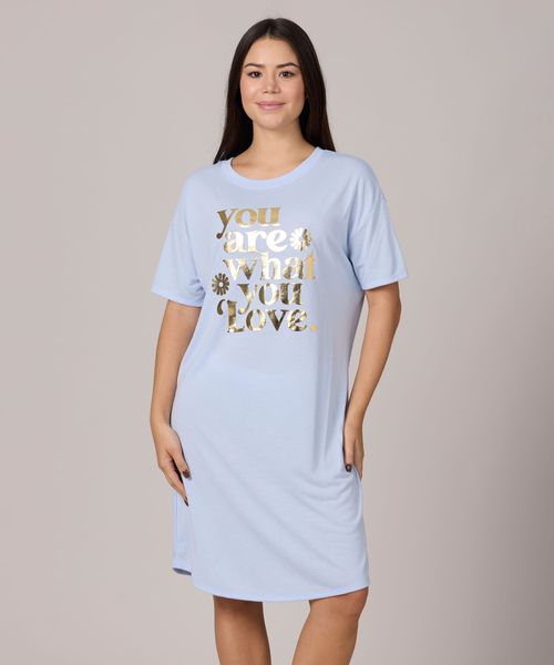 Camisón Manga Corta  de  Dama