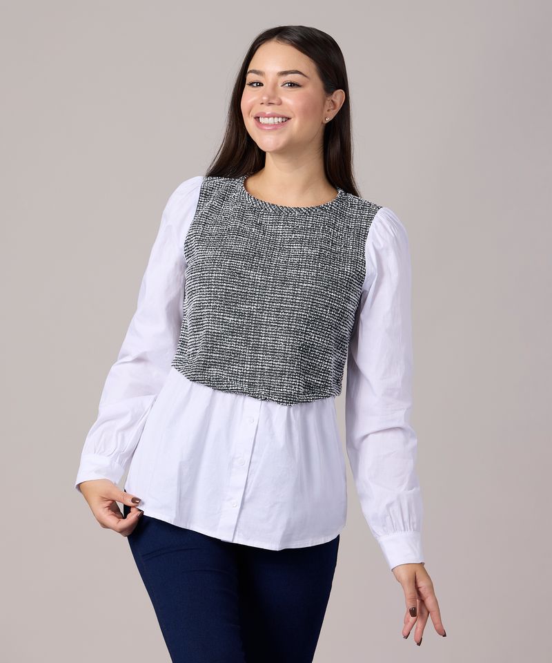 Blusa Manga Corta de Dama