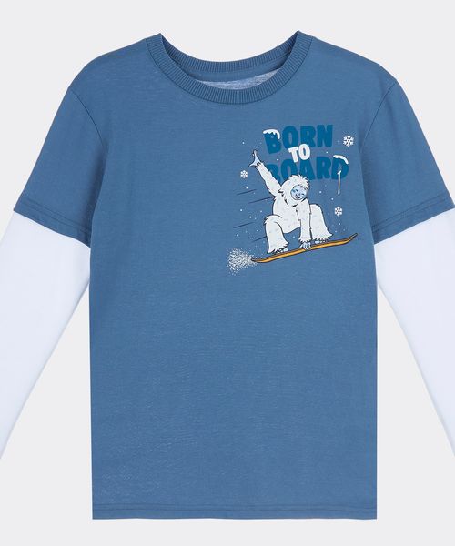 Playera Manga Larga  de  Niño Infantil