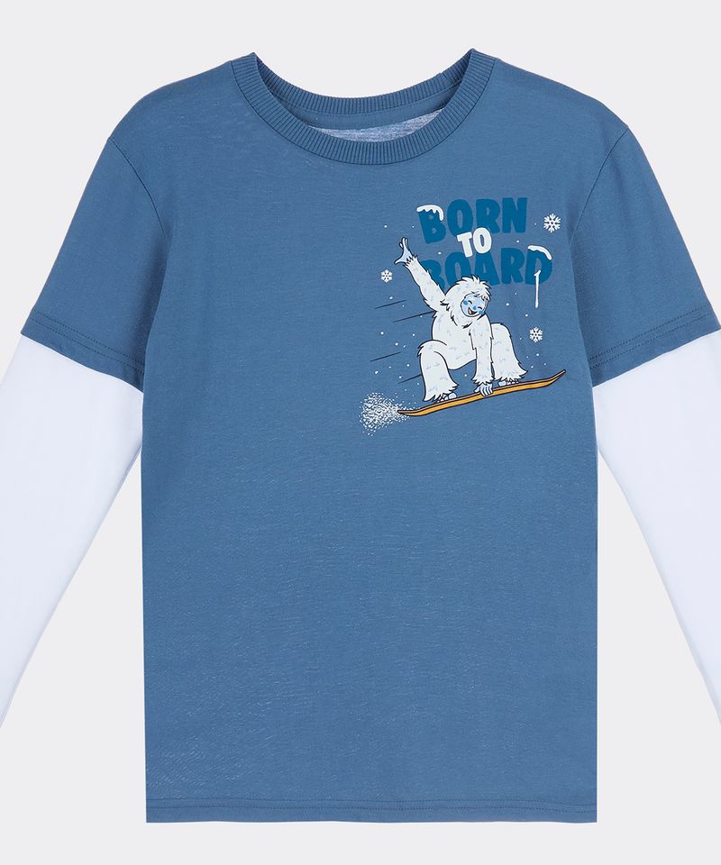Playera Manga Larga de Niño Infantil