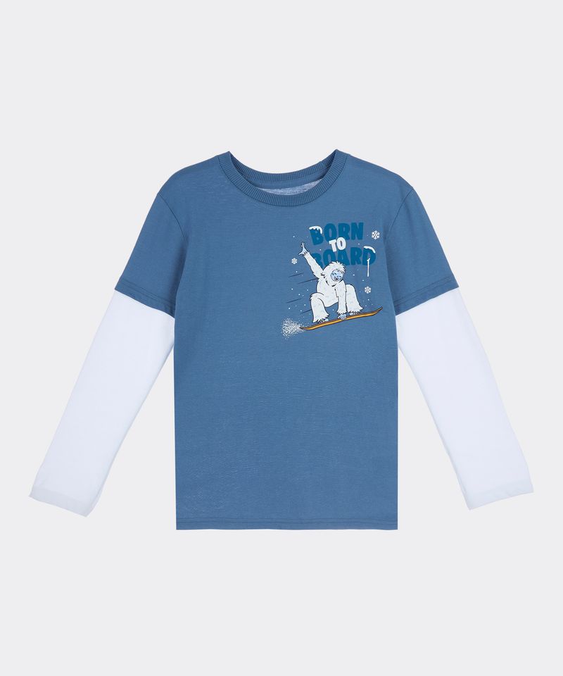 Playera Manga Larga de Niño Infantil