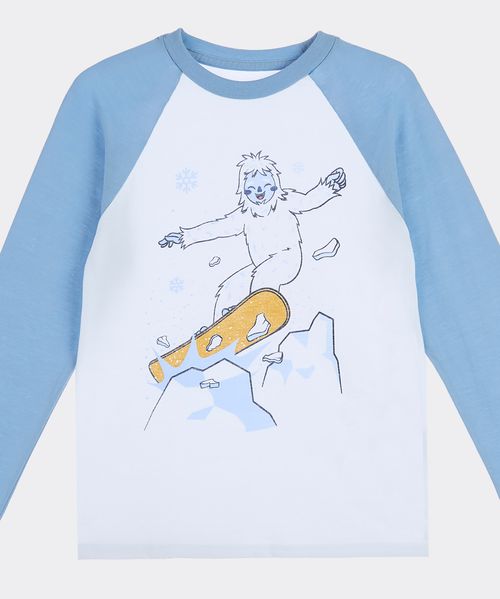 Playera Manga Larga  de  Niño Infantil
