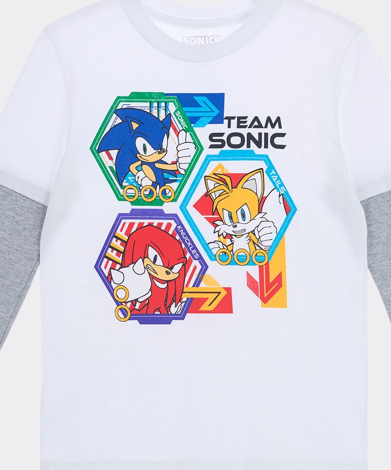 Playera de Licencia Sonic de Niño Infantil