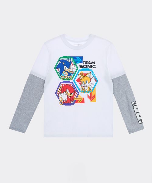 Playera de Licencia Sonic de  Niño Infantil
