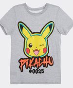 Playera de Licencia Pokemon de Niño Juvenil