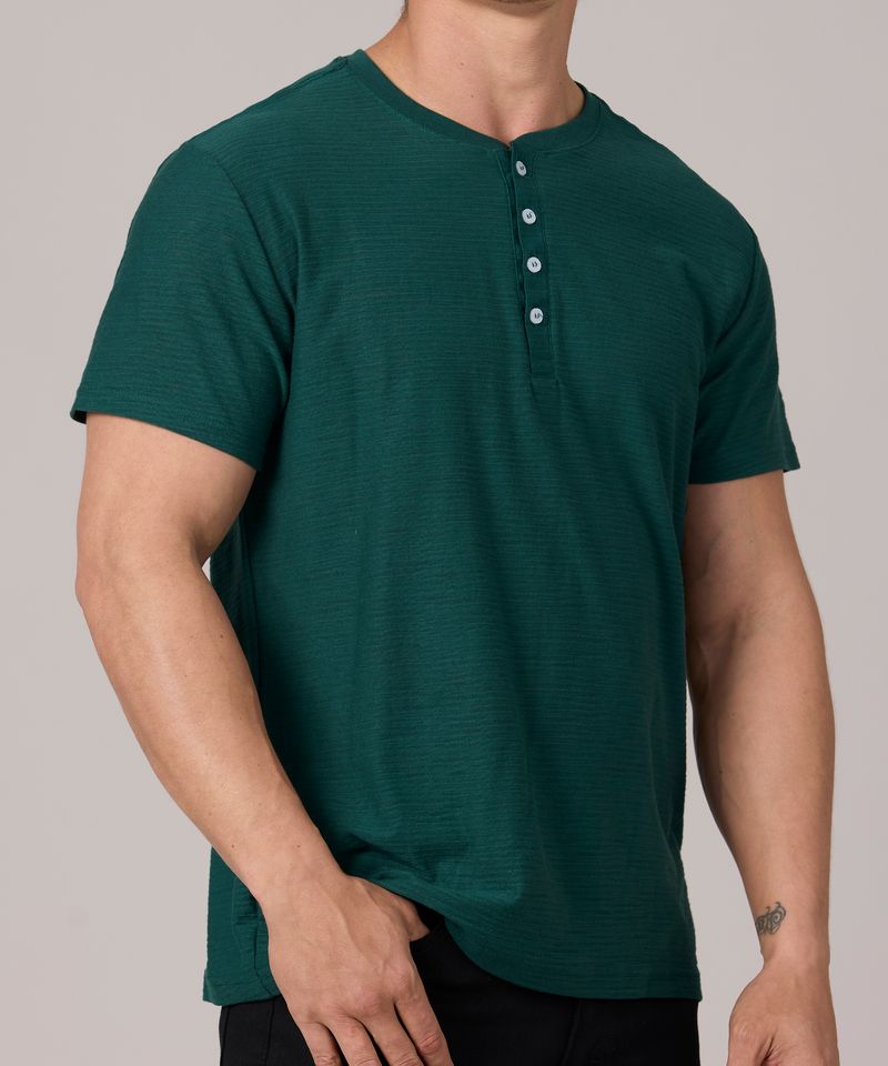 Playera Henley de Caballero