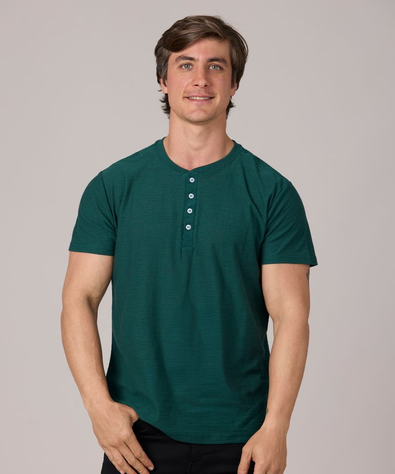 Playera Henley de Caballero