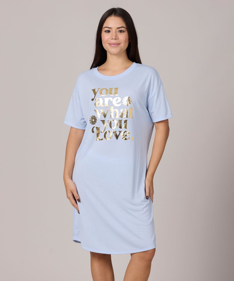 Camisón Manga Corta de Dama