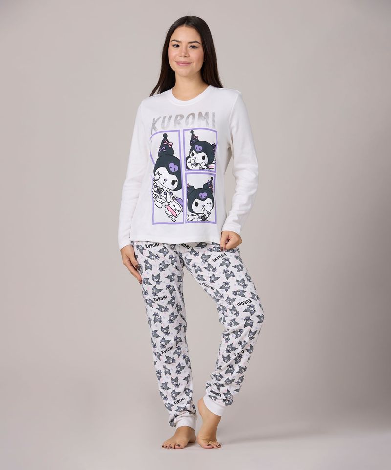 Set Pijama Pantalón y Playera Kuromi de Dama