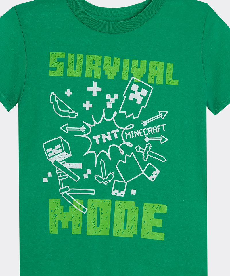 Playera de Licencia Minecraft de Niño Infantil