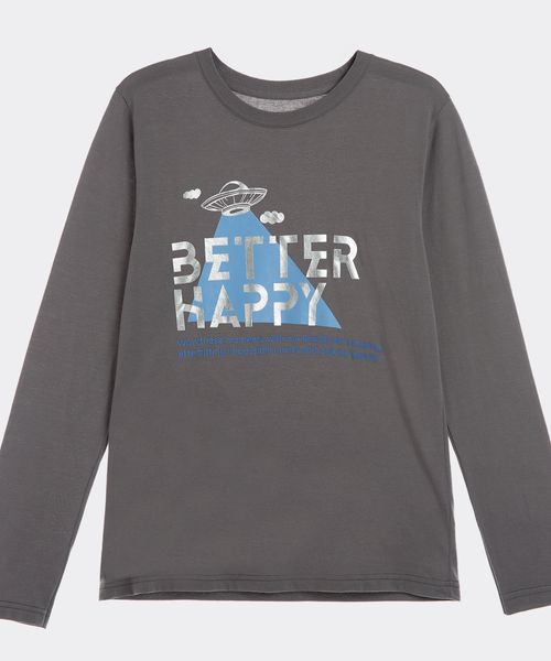 Playera Manga Larga  de  Niño Juvenil