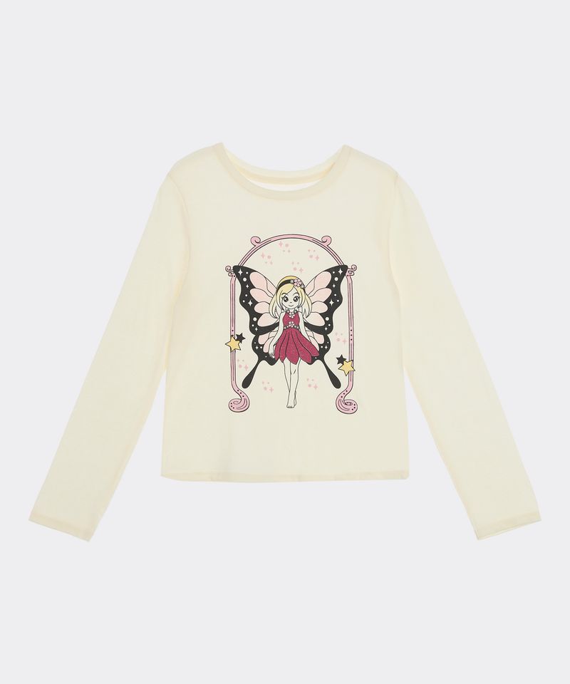 Playera Manga Larga de Niña Infantil