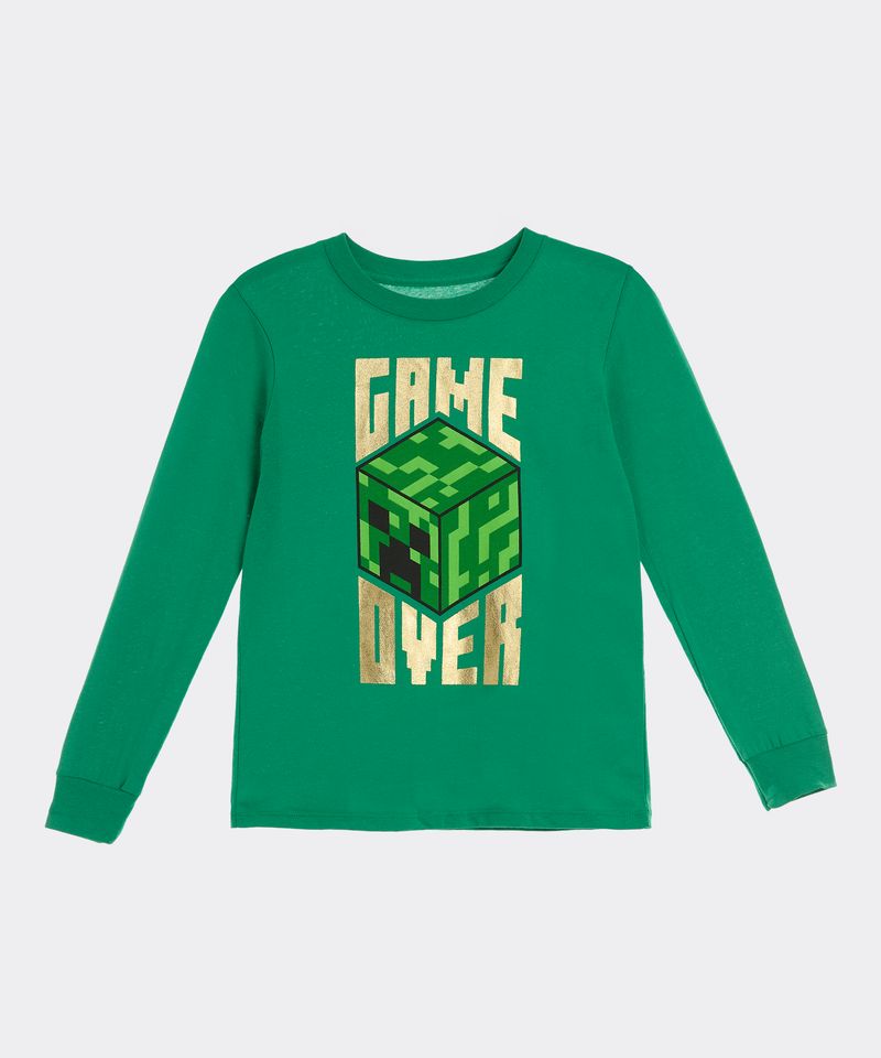 Playera de Licencia Minecraft de Niño Infantil