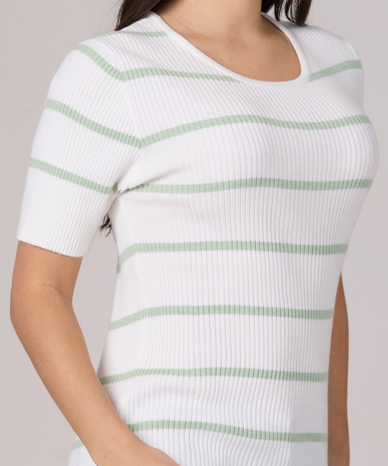 Suéter Manga Corta de Dama