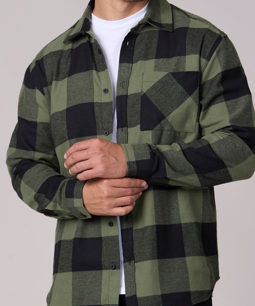 Camisa Manga Larga  de  Caballero