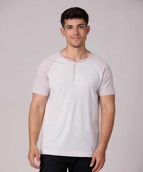 Playera Henley  de  Caballero