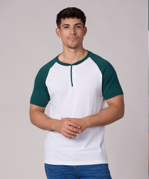 Playera Henley  de  Caballero