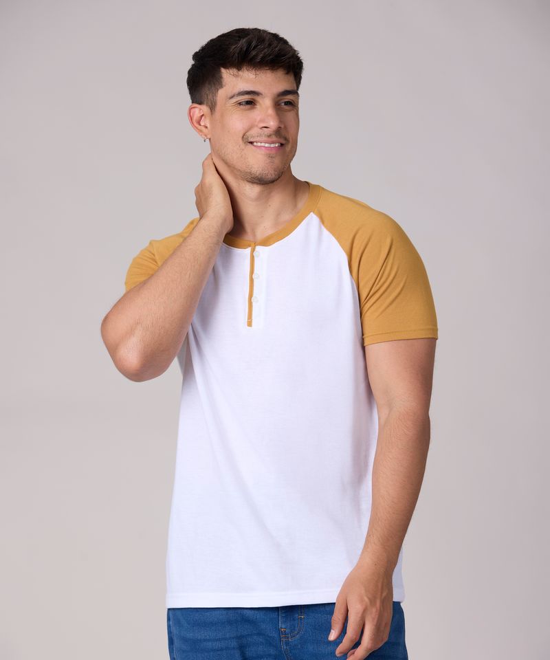 Playera Henley de Caballero