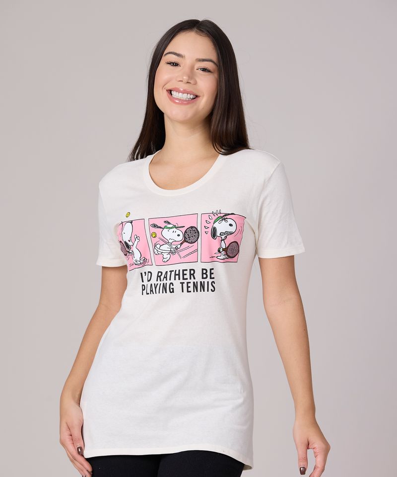 Playera de Licencia Snoopy de Dama