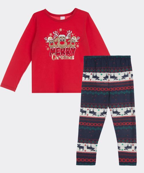 Set Pijama Pantalón y Playera  de  Niña Infantil