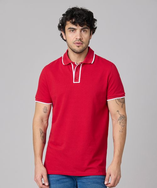 Playera Polo Manga Corta  de  Caballero