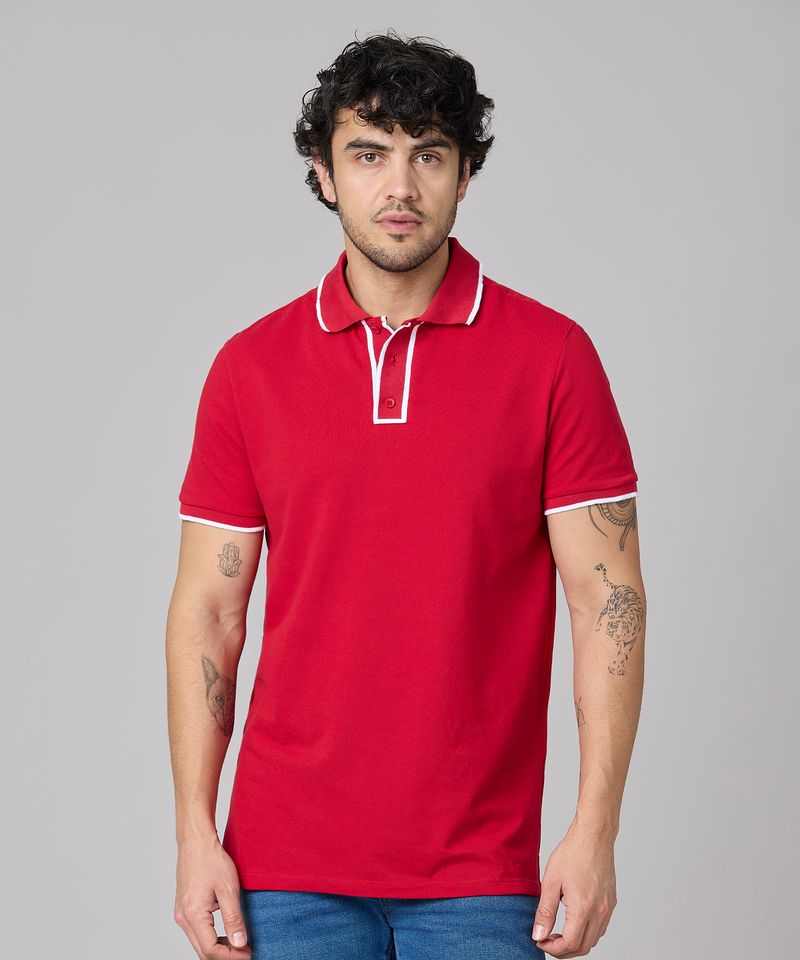 Playera Polo Manga Corta  de  Caballero