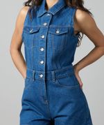Overol Corto  de  Mezclilla Dama