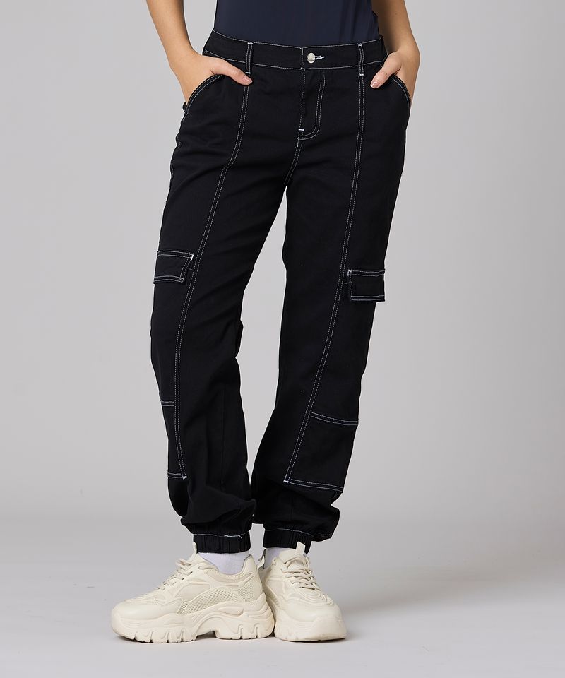 Jogger de Gabardina  de  Dama