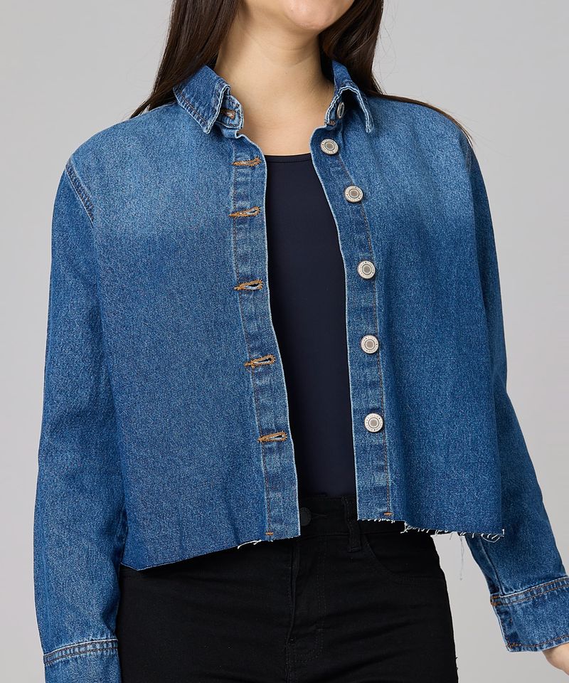 Sobre Camisa  de  Mezclilla Dama