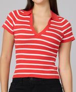 Suéter Manga Corta  de  Dama