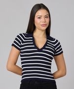 Suéter Manga Corta  de  Dama