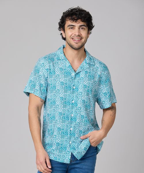 Camisa Manga Corta  de  Caballero