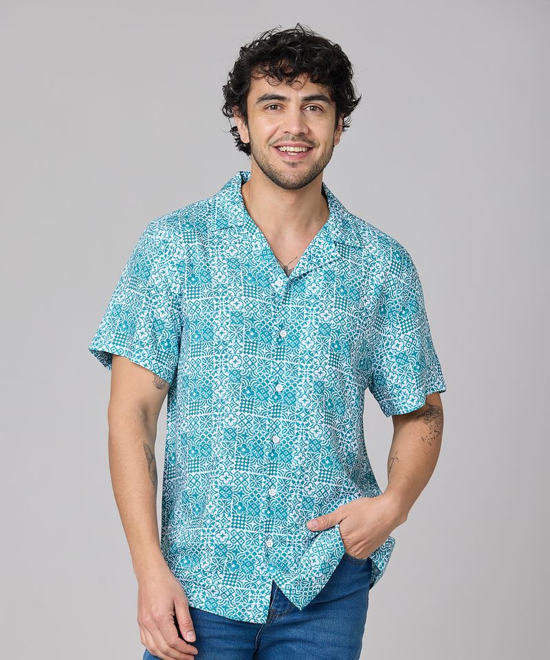 Camisa Manga Corta  de  Caballero