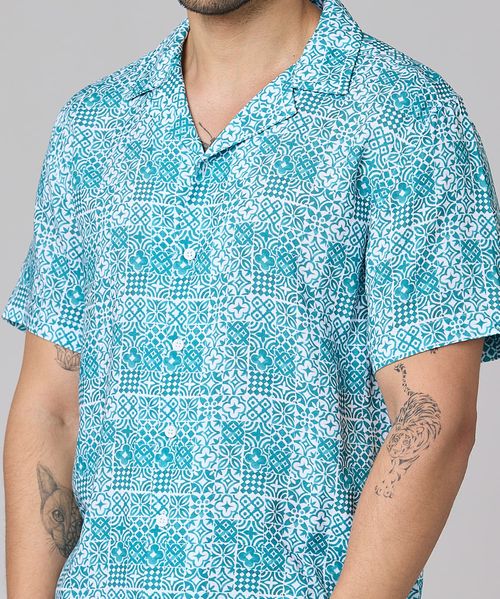 Camisa Manga Corta  de  Caballero