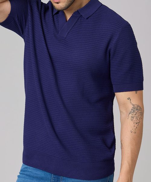 Suéter Manga Corta  de  Caballero