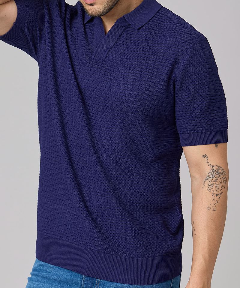 Suéter Manga Corta  de  Caballero