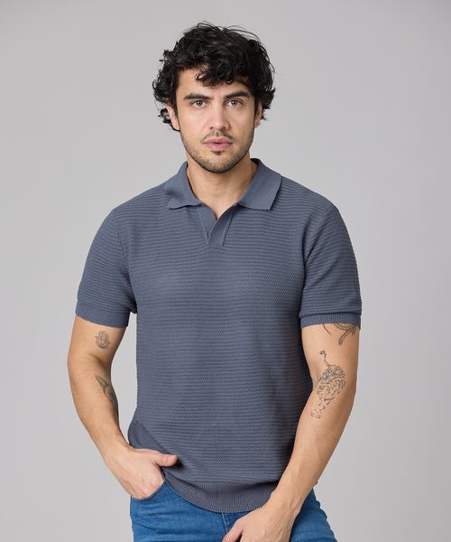 Suéter Manga Corta  de  Caballero