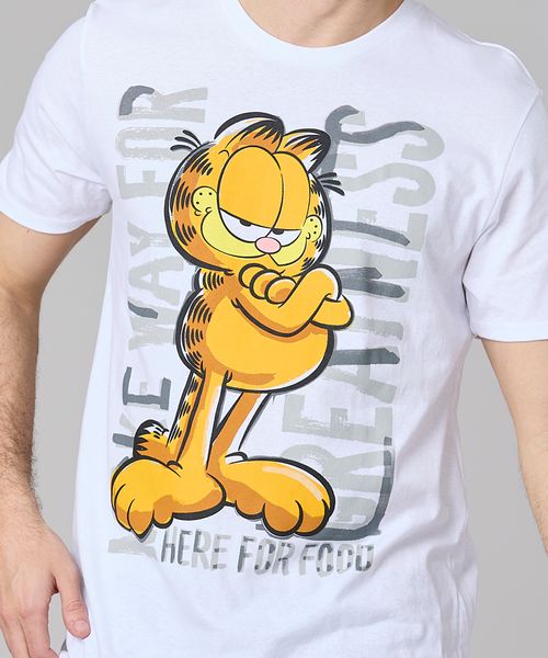 Playera de Licencia Garfield de  Caballero