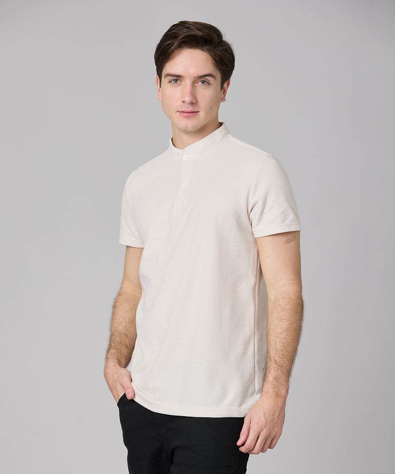 Playera Henley  de  Caballero