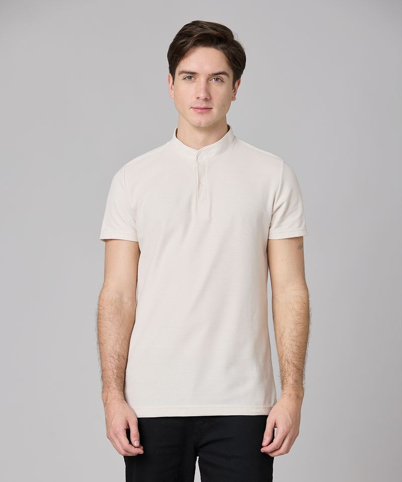 Playera Henley  de  Caballero