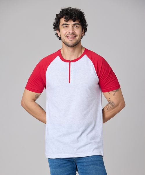 Playera Henley  de  Caballero
