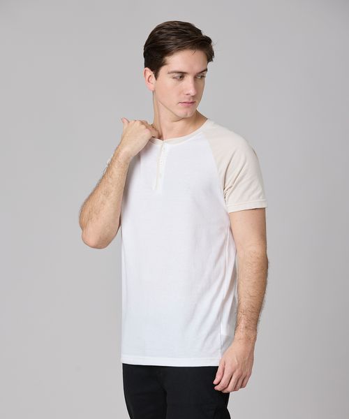 Playera Henley  de  Caballero