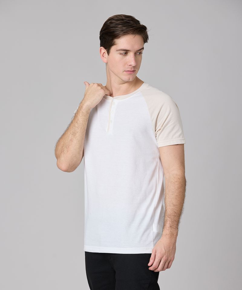 Playera Henley  de  Caballero