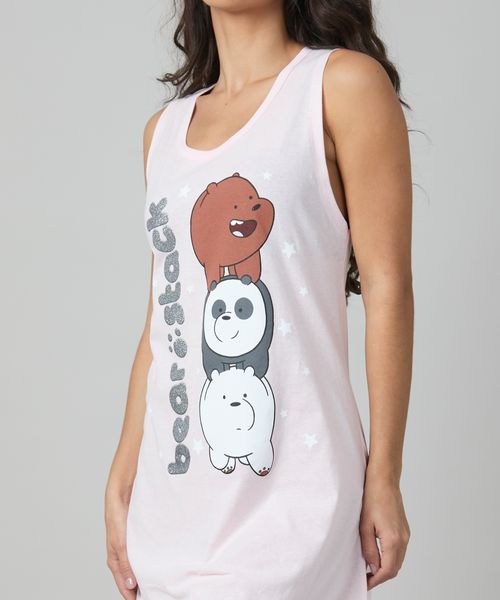 Camisón Sin Mangas We Bare Bears de  Dama
