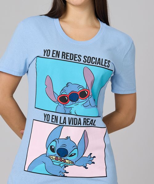 Playera de Licencia Lilo Y Stitch de  Dama