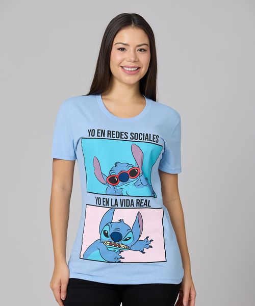 Playera de Licencia Lilo Y Stitch de  Dama