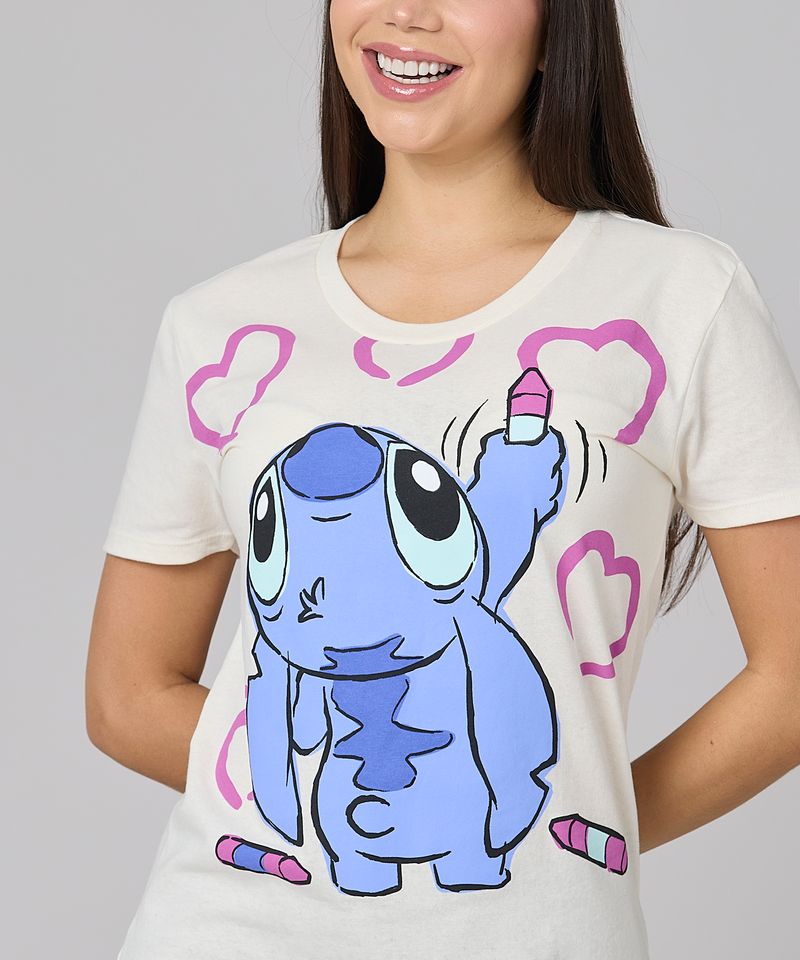 Playera de Licencia Lilo Y Stitch de  Dama
