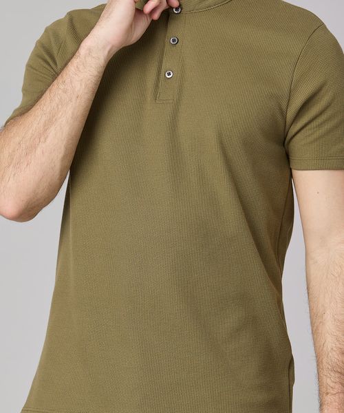 Playera Henley  de  Caballero